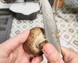 ベーコン・ほうれん草・マッシュルーム炒め作り方1写真