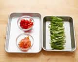 水菜とミックスビーンズのサラダ作り方1写真