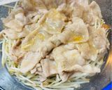 レンジで簡単！もやしと豚バラの梅風味作り方5写真