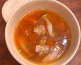 ひき肉とトマトのスープ作り方4写真