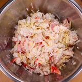 サクサクふわふわ🤭💕はんぺんのチーズかにかまカツ作り方2写真