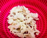 芽ねぎと鶏皮ポン酢作り方1写真