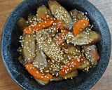 新ごぼうで大きなキンピラ作り方10写真