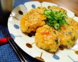＊鶏ひき肉とはんぺんの梅しそ照り焼き＊作り方4写真