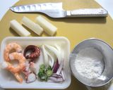 かき揚げ餅ぶっかけうどん作り方2写真