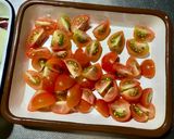 レンジで作る蒸し茄子とミニトマトの中華風作り方2写真