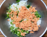 ヨウサマの減塩鮭フレーク醤油ご飯作り方2写真