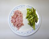 【コンロ】アスパラのハムソテー作り方1写真