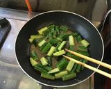 白だし┃きゅうりの生姜炒め作り方4写真
