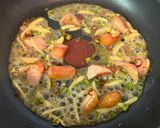 えびチャーハンの素で大葉ペペロンチーノ作り方10写真