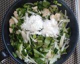 ケールと鶏むね肉のワンポットグラタン。作り方6写真