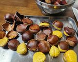栗　品種ぽろたんの簡単な皮のむきかた作り方6写真