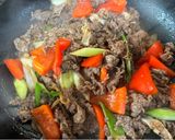 牛肉とパプリカのオイスター炒めカレー風味作り方3写真