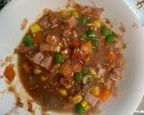 全てレンジ中華風親子丼味オムライス弁当作り方5写真