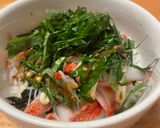 超簡単！カニカマ丼作り方5写真