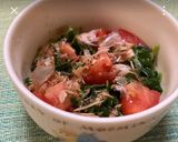 ☆モロヘイヤとトマトのおかか和え美味♬作り方5写真