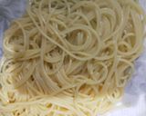 メロンとハムと紫蘇の冷製パスタ作り方4写真