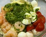 海老とモッツァレラチーズのジェノベーゼ冷製パスタ作り方5写真
