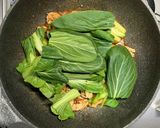 豚こま肉とチンゲン菜の卵炒め作り方7写真
