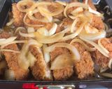 🔰ご飯が止まらない！とろ〜り豚カツロースの卵とじ作り方3写真