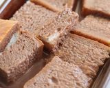 贅沢♡チョコバナナのココアパンプディング作り方3写真