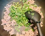 ニラと豚ひき肉のバターご飯作り方3写真