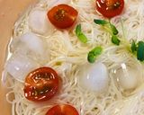 冷やし素麺●いろどりプチトマト素麺作り方2写真