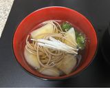 カブと蕎麦とアオサのお吸い物作り方6写真