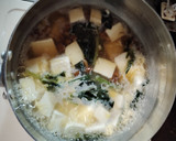 豆腐とほうれん草と卵のお吸い物作り方3写真