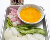 簡単!余った割り下で絹さやの卵とじ♪作り方1写真