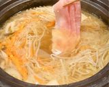 野菜たっぷり！おいしすぎる豚しゃぶ鍋作り方5写真