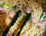 チキンと長ネギの焦がし醤油パスタ作り方5写真