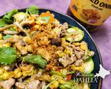 ひき肉とズッキーニのマヨ炒め【夏野菜の報告会🍅】作り方5写真
