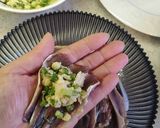 カタクチイワシの包み揚げ❀トルコ料理作り方4写真