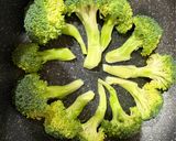 アートな卵焼き(ブロッコリー花作り方4写真