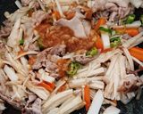 長芋とえのきの豚肉みそ炒め作り方6写真