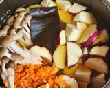 秋に♡さつまいも&きのこの炊き込みご飯♡作り方3写真