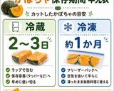 保存版✅切ったかぼちゃの冷蔵＆冷凍保存作り方4写真