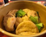 まな板いらず~青梗菜とがんもどきの煮物作り方3写真