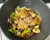 時短☆簡単！白葱と鶏の照り焼き作り方4写真