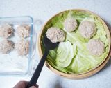 アルファ化米でおめかしした蒸し肉団子♬作り方6写真