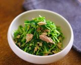 レンジで★豆苗とツナの白だし和え作り方4写真