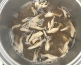 豆苗ともずくの酸辣湯うどん作り方3写真