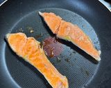 塩鮭のおろしポン酢✨しめじ添え作り方3写真
