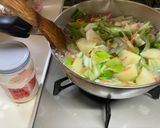じゃがいも、長ネギ、干しエビのほっこり煮作り方3写真