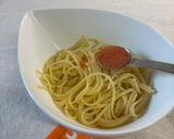 ふりかけのあかりで！明太子スパゲティ作り方3写真