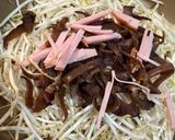 簡単！コリコリっ！生キクラゲともやしの中華風炒め作り方2写真