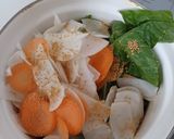 ほんのりコンソメ味の温野菜作り方1写真
