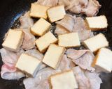 豚ばら肉と厚揚げの味噌ポン酢炒め作り方8写真