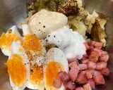 手間をおしむな!スマッシュドポテトサラダ作り方5写真